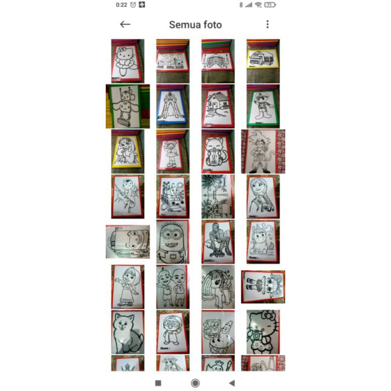 

KODE J25H baru paket usaha 5 pics lukisanstrofom lukismewarnai