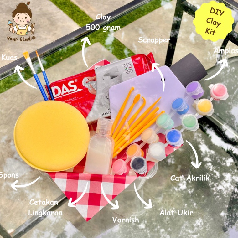 

KODE Q57F Paket 5 Gram DIY Clay Kit by yourstudios