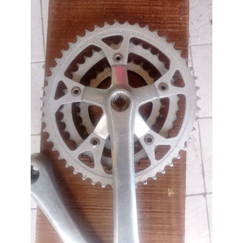 crank shimano Oval alloy sepeda vintage federal