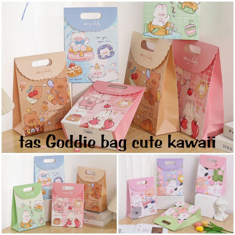 

PAPER BAG KADO MOTIF ANIMAL KAWAII LUCU /GIFT BAG MOTIF CUTE ANIMAL GB-25