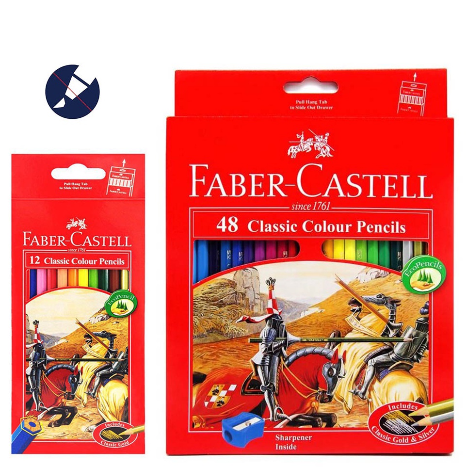 

KODE J23K Pensil Warna Classic Faber Castell 12 24 36 dan 48 Warna