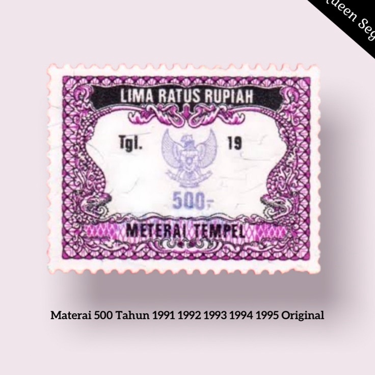 

berkualitas Materai Rupiah Tahun 1991 1992 1993 1994 1995 Asli Orinal Pos