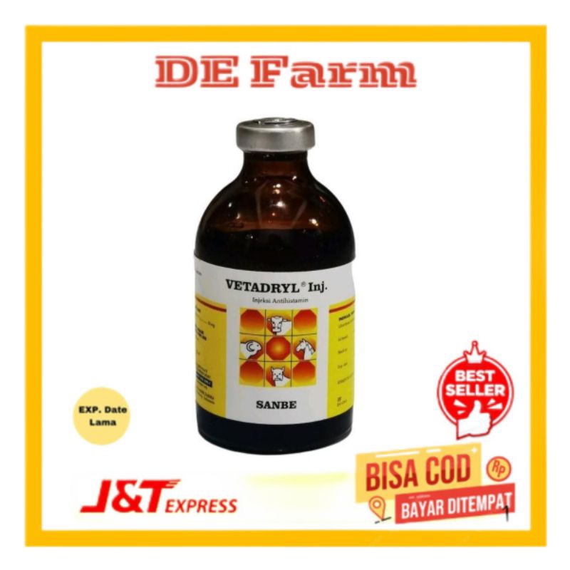 Vetadryl Inj obat antihistamin