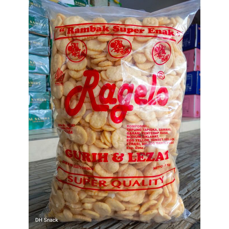 

KERUPUK MINANG/PALEMBANG RAGELO KEMASAN 1KG