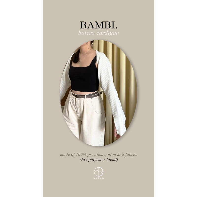 Bambi Bolero Cardigan / Cropped Knitted Bolero