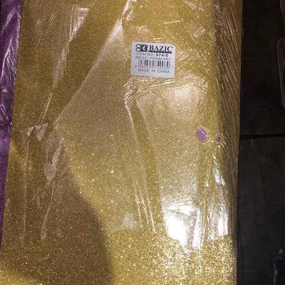 

Terbaik Busa glitter 4x6 satuan per lembar ada 24 warna varian