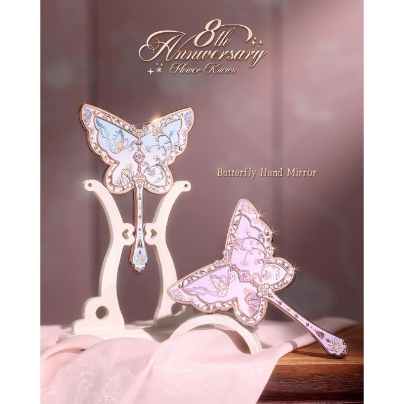 

QSB [READY] Flower Knows 8th Anniversary Butterfly LIMITED EDITION | Gift Set | Gift Set Box | Gift Box | Storage Box | Scented Candles | Hand Mirror | Beauty Make Up | Rare Cosmetic