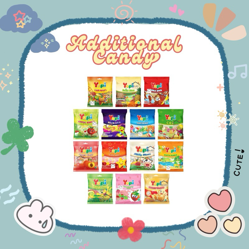 

[ Min. 5pcs ] Custom Isi Mini Gift Snack | Yupi Milkita | Freebie Snack