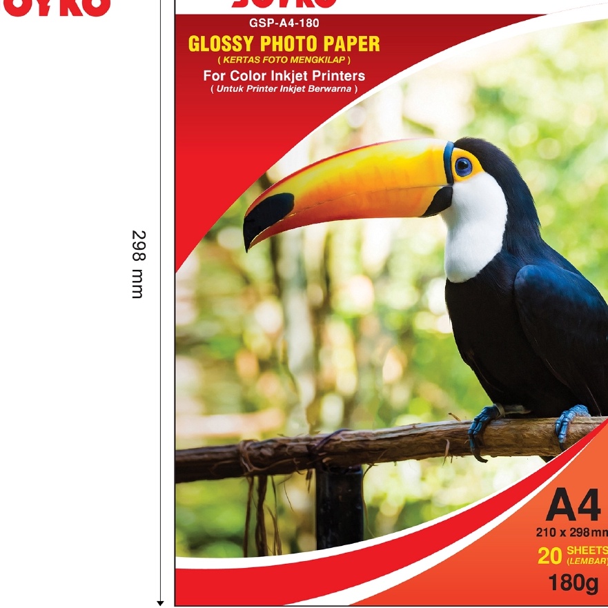 

KF7 Glossy Photo Paper Kes Foto Mengkilap GSPA418 2 Sheets Lembar