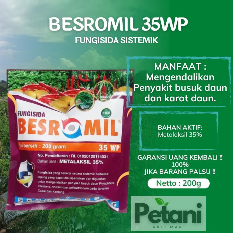 BESROMIL 35WP 200GR FUNGISIDA SISTEMIK
