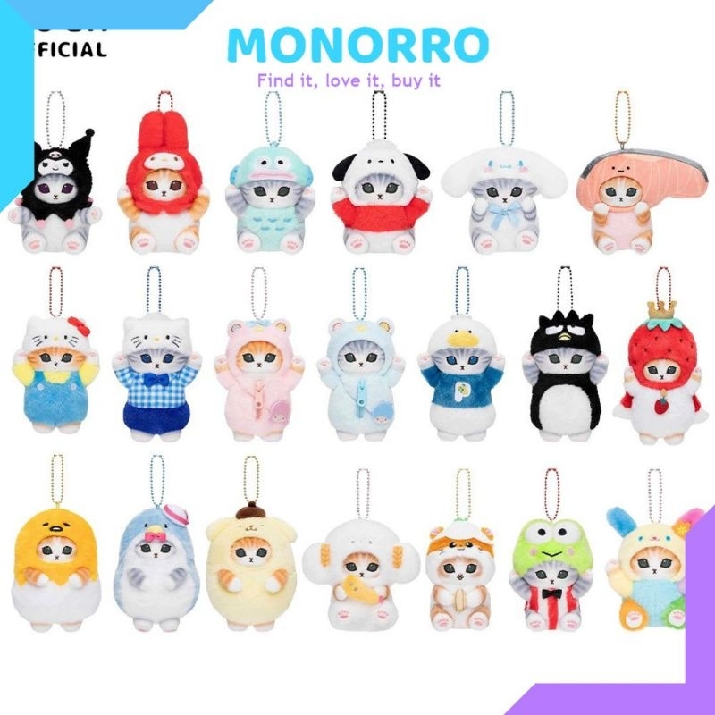 Ganci Boneka Mofusand x Sanrio Gantungan Tas Bag Charm Mofusand x Sanrio