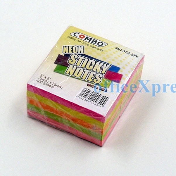 

Kilat Combo Sticky Notes Memo SNT6545PK Neon 3x3