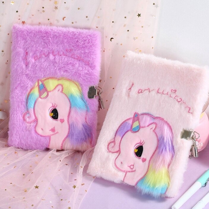 

HJ6 Buku Diary Gembok Lock Unicorn ok Unicorn Buku Diary anak Unicorn bulu Kado Ultah anak Perempuan