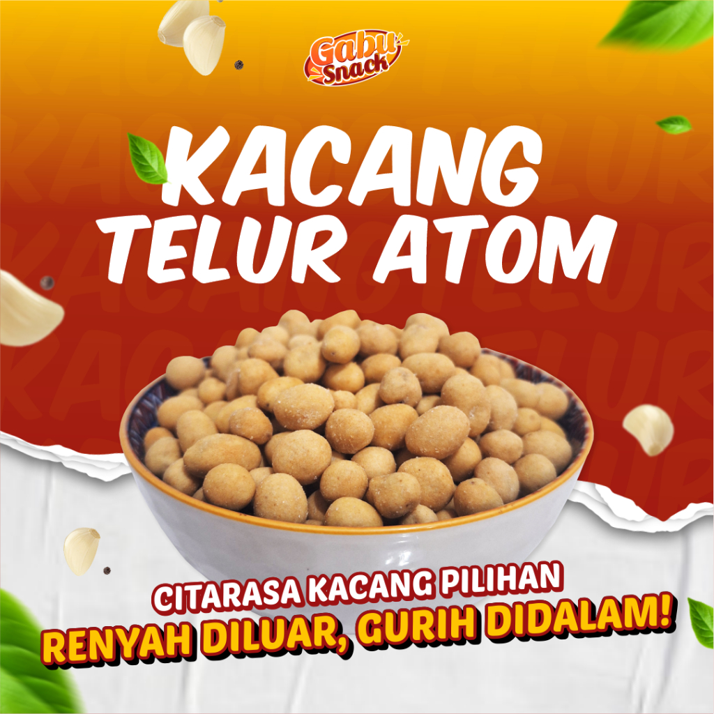 

Kacang Telur Atom Original Renyah dan Gurih 500 gr / kiloan grosir termurah