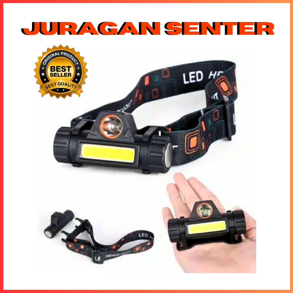 Senter Kepala LED Maget Premium ORIGINAL Headlamp Murah Import Cas SENTER GROSIR BISA COD EMERGENCY