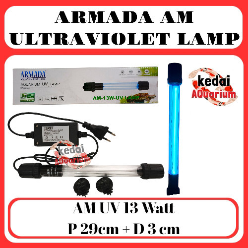 LAMPU UV ARMADA AM 13 WATT ULTRAVIOLET 13W AQUARIUM KOLAM