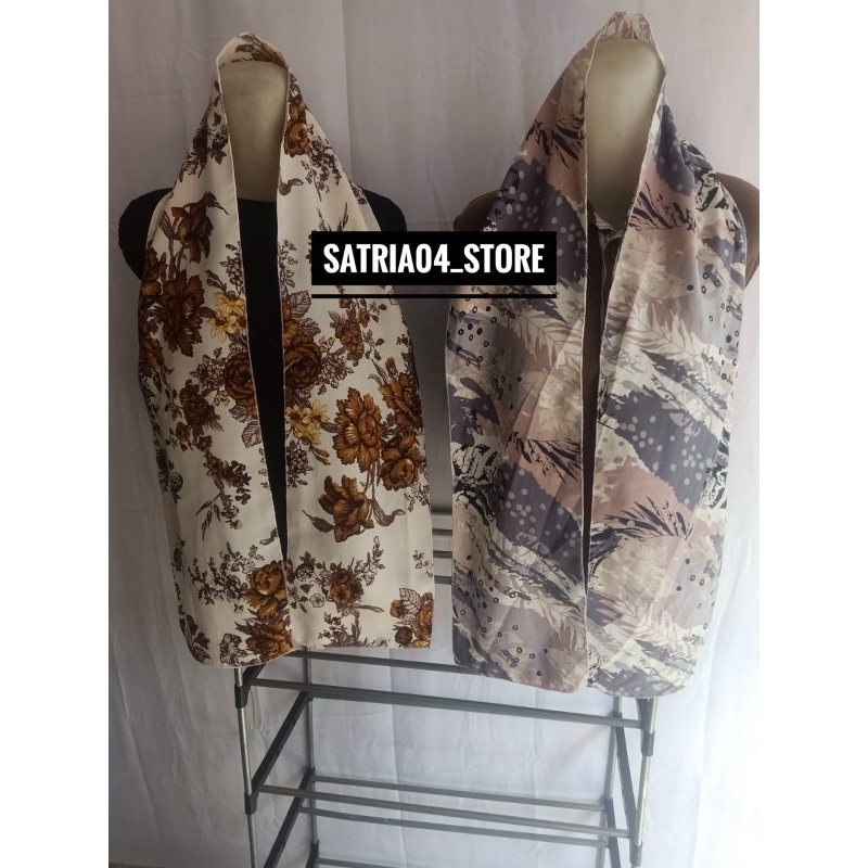 syal/slendang motif bunga-bunga/bandana/slayer motif