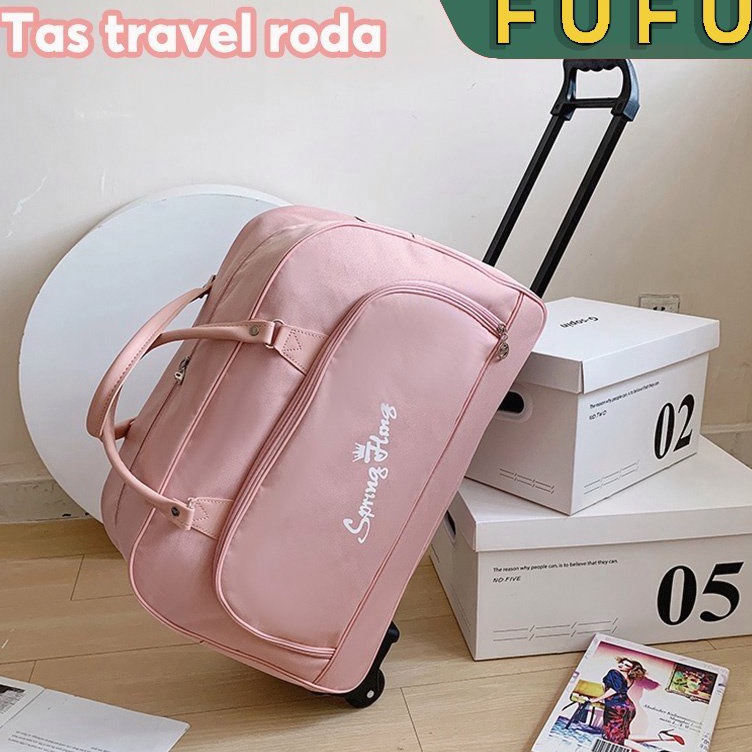 KODE Y33R FUFU Tas travel trolleyTas penyimpanan kapasitas besarTas perjalanantas travellingKopertas