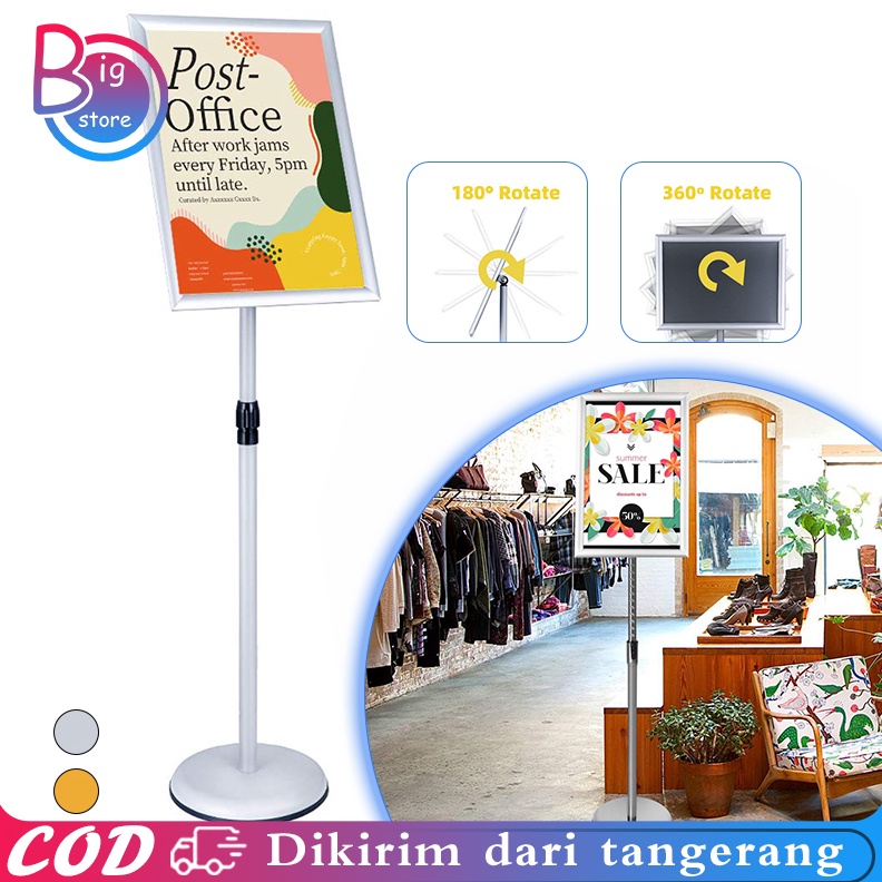 

KODE P66F A4 Standing Frame Wedding Adjustable Display Standing Display Standing Sign 712cm