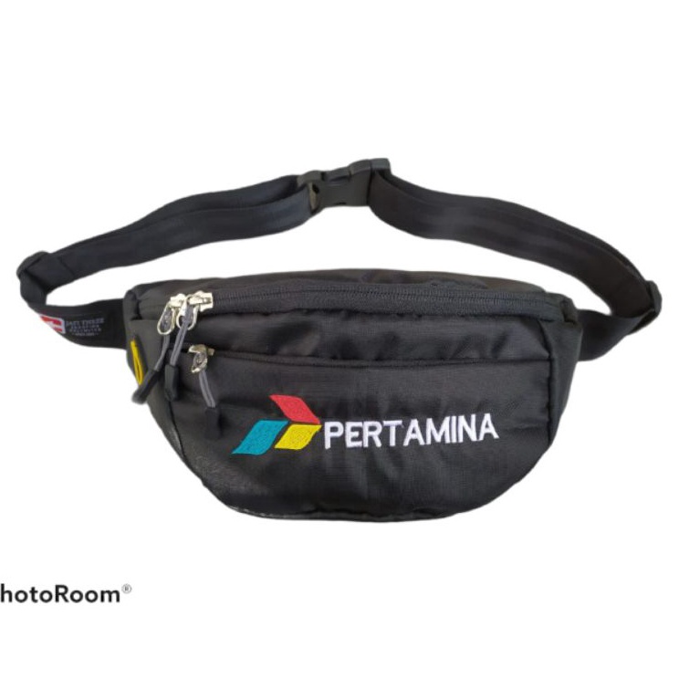 RealPict Tas Pinggang SPBU PERTAMINA  Waistbag Spbu Pertamina