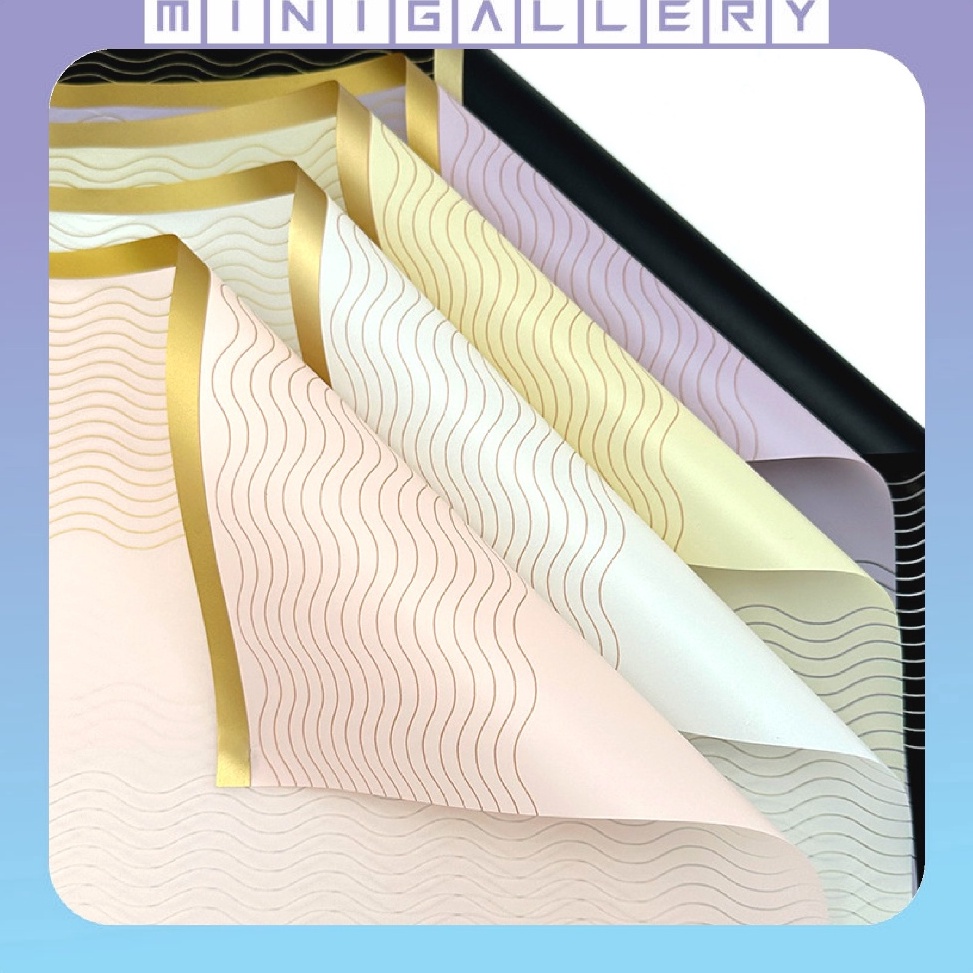 

Super Style 2 LEMBAR Kertas Buket List Gold Cellophane Wrapping Paper Hand Bouquet Pembungkus Kado KB6188