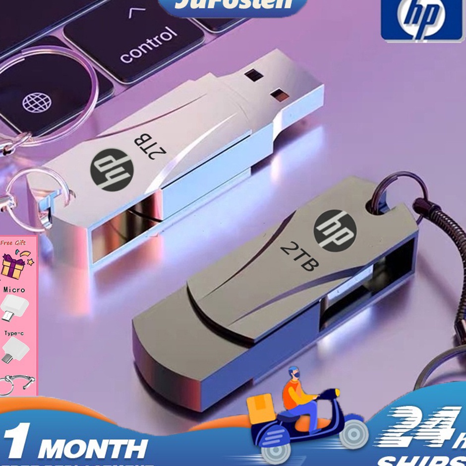 Super Peminat  HP Flashdisk 2TB Hp Flash Drive Metal Waterproof USB 3 Pen Drive
