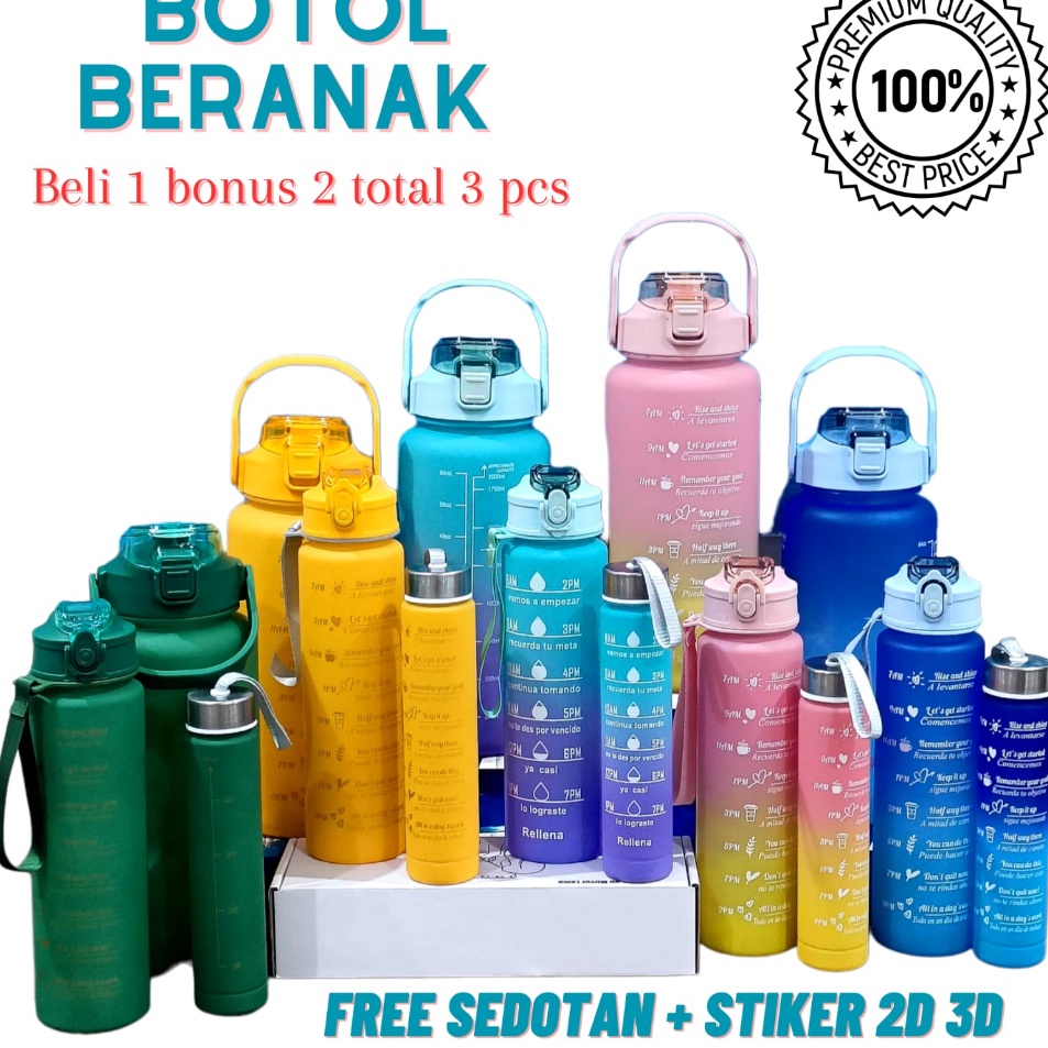 Murah Gembira  Botol Beranak 2 Liter  1ml  5ml Botol Minum Viral 1 set