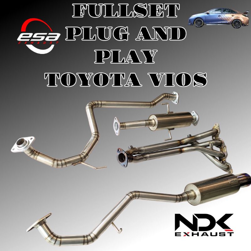 KNALPOT MOBIL RACING FULLSYSTEM PNP TOYOTA VIOS GEN 1 2 3 NDK EXHAUST FULLSISTEM KNALPOT VIOS