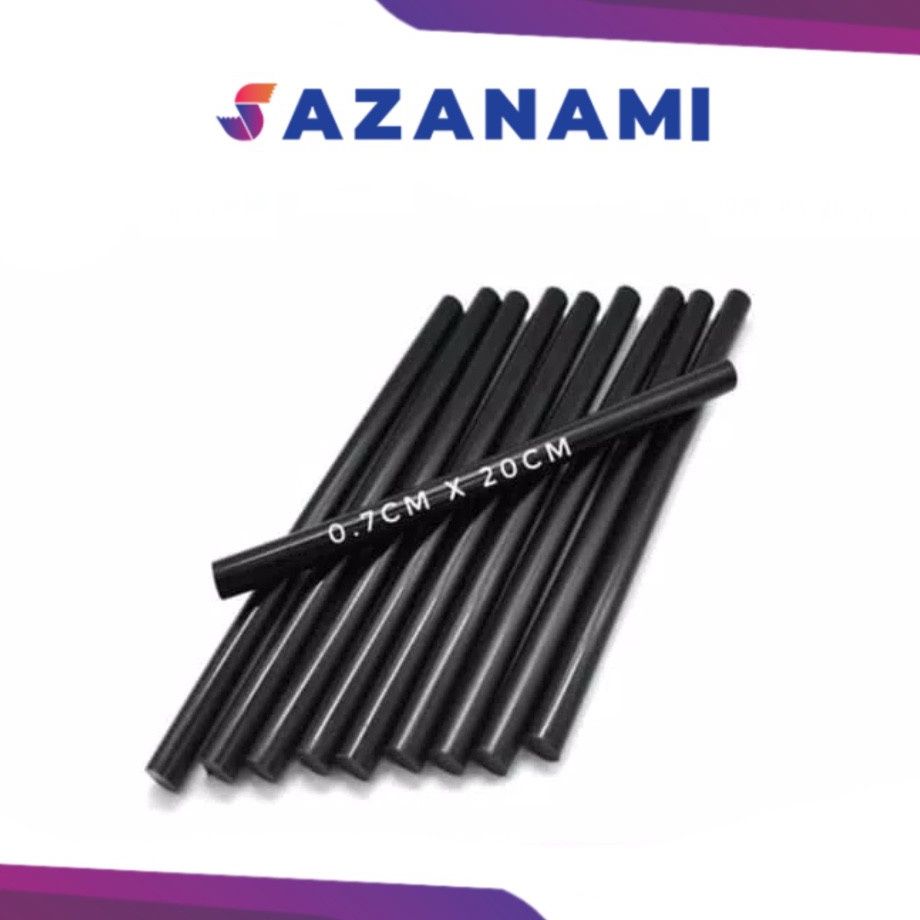 

READY STCOK HITAM ISI REFILL LEM TEMBAK KECIL HITAM GLUE STICK 2 CM BLACK LEM BAKAR