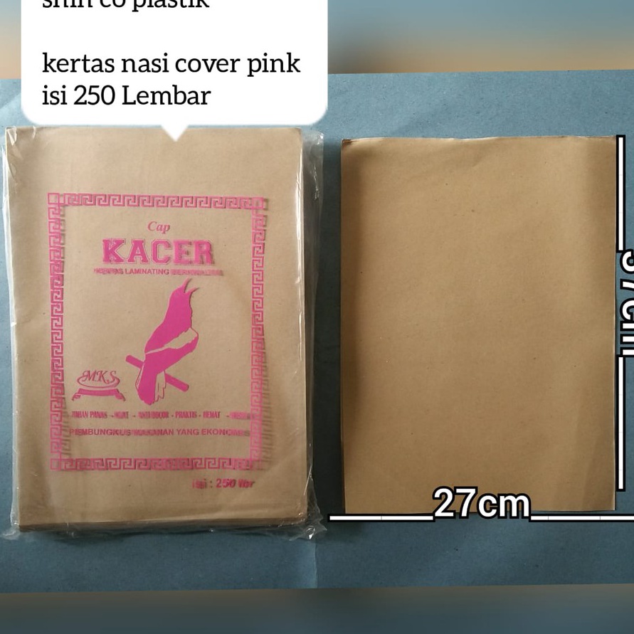 

KI3 Kes nasi alas pink KACER sekitar isi 25 lembar