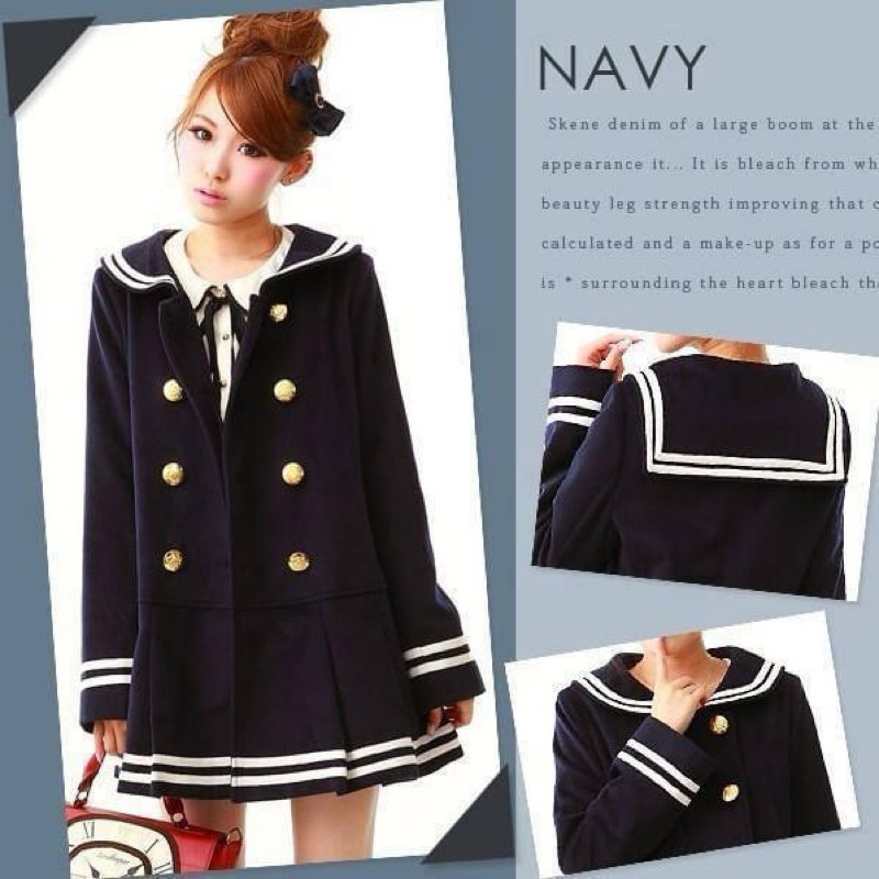 Japanese Girl School Uniform Seifuku Lollita Sailor Skirt Jacket