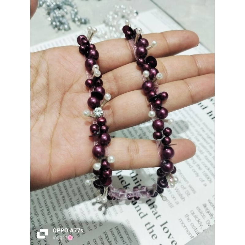 Payet Rangkai Organdi 0,5 BAMBU 20CM/Payet Instan/Payet Kebaya