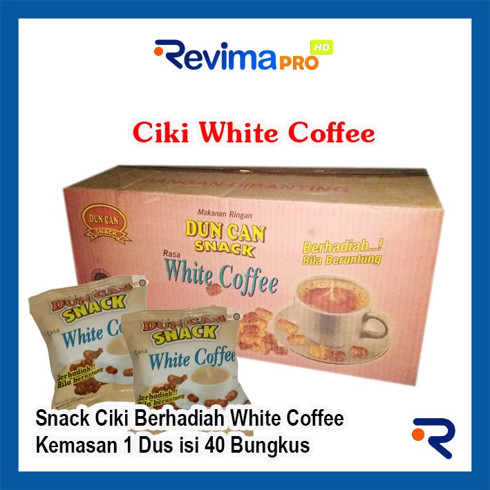 

Snack jadul White Cofee Berhadiah Kemasan 1 Dus isi 40 Bungkusss