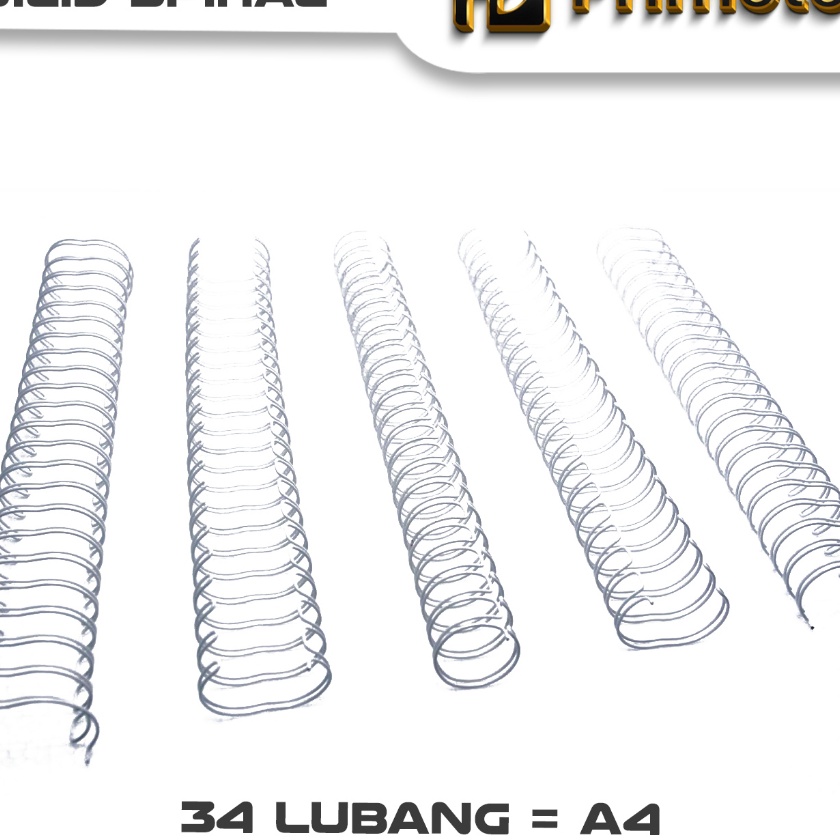 

HJ6 Ring Kawat Spiral Jilid Spiral A4 31 34 lubang Primetec