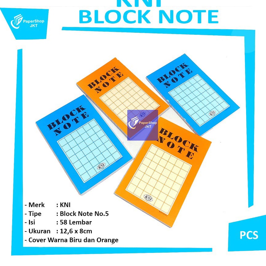 

Terlaris Block Note 1 Pak isi 1 Buku