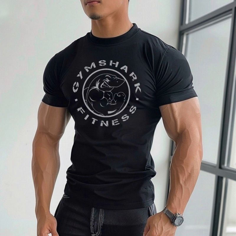 BAJU OLAHRAGA GYM PRIA KAOS OLAHRAGA PRIA KAOS GYM PAKAIAN FITNESS PRIA ATASAN OLAHRAGA PRIA SETELAN