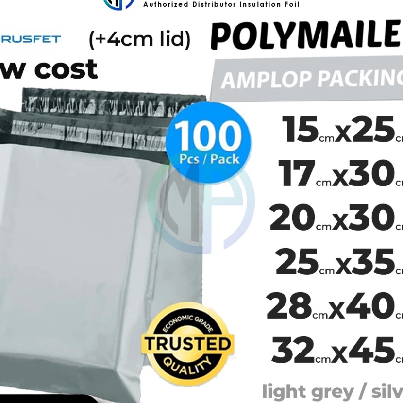 

Wah Amplop Plastik Polymailer Grey Low Cost Plastic Packing Polos Onshop Rusfet Ecer
