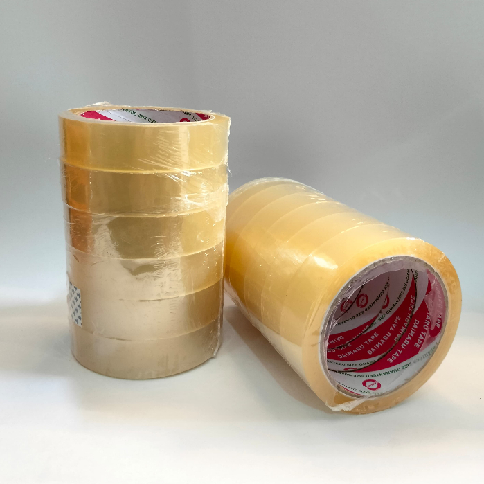 

Lakban Daimaru Tape Isolasi Selotip Bening 1 inch / 24 mm x 72 Yard