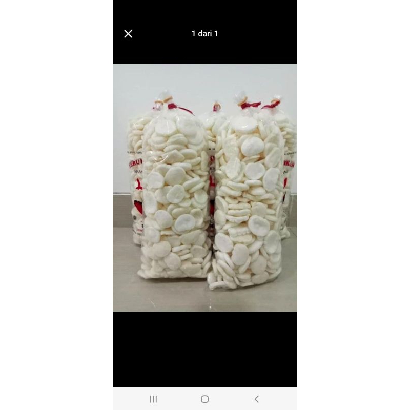 

kerupuk koin enak temenin nasi