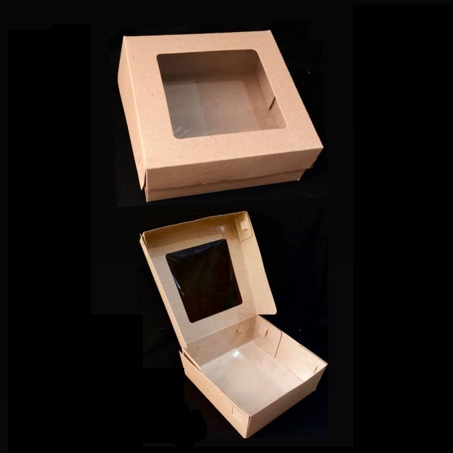 

( 10 pcs ) Box Mika Packaging Brownies Dus Polos 22x22x7 cm Hampers Kado Souvenir