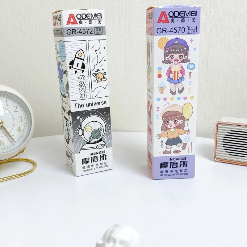 

[1 Box/ 20 Pcs] Refill Pulpen Gel Hapus 0.35mm 0.5mm Aodemei GR 4570 4572