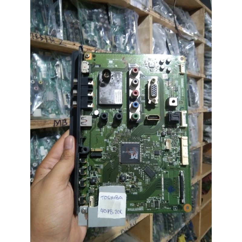 MB MOBO MAINBOARD MODULE MESIN TV TOSHIBA 40PB20E (MB SP40)