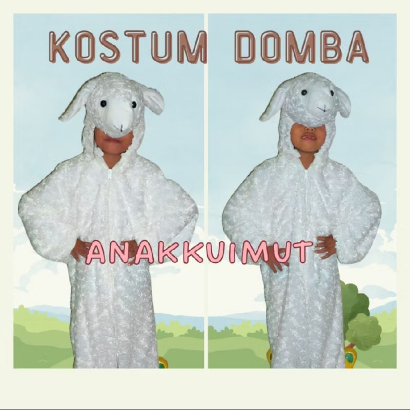 [ANAKKUIMUT - ETALASE KHUSUS PO] KOSTUM DOMBA PUTIH ANAK - KOSTUM DOMBA ANAK - KOSTUM PENTAS DOMBA A