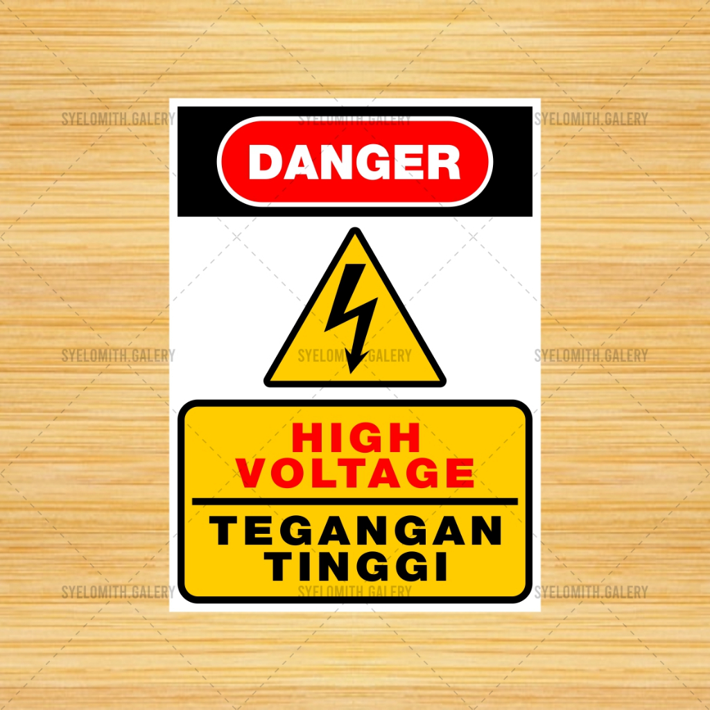 

Stiker Tegangan Tinggi Sticker High Voltage Stiker Danger tegangan Tinggi Stiker Listrik Tegangan Tinggi