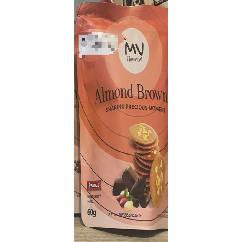 

Snack almond peanuts cookies 60gr