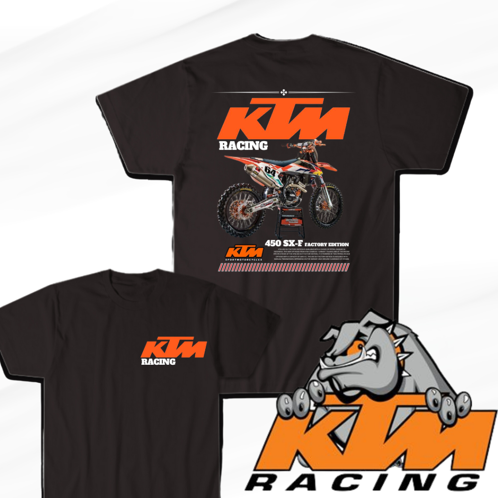 Baju Kaos Anak MOTOR CROS KTM RACING   / baju anak laki laki / bisa reques gambar dan nama