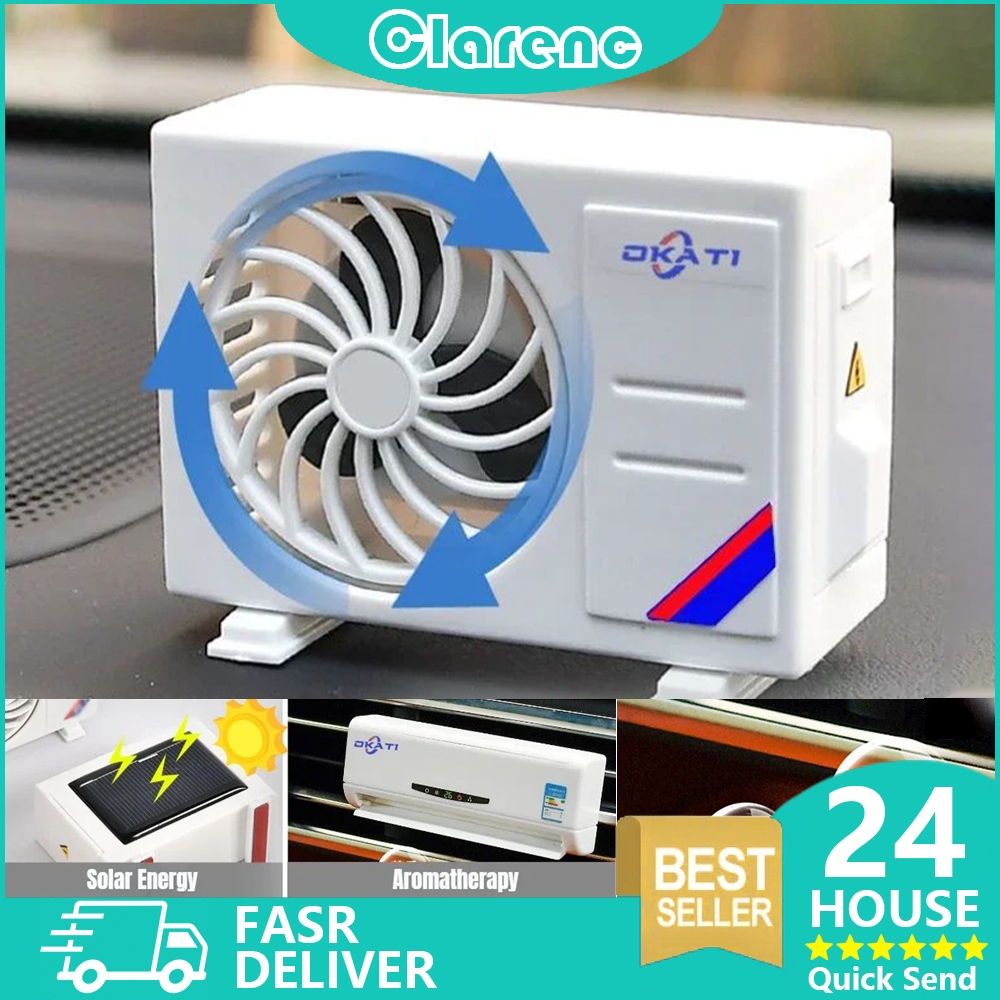 Parfum Mobil/Model AC Aromaterapi Tenaga Surya Sudah + Refill