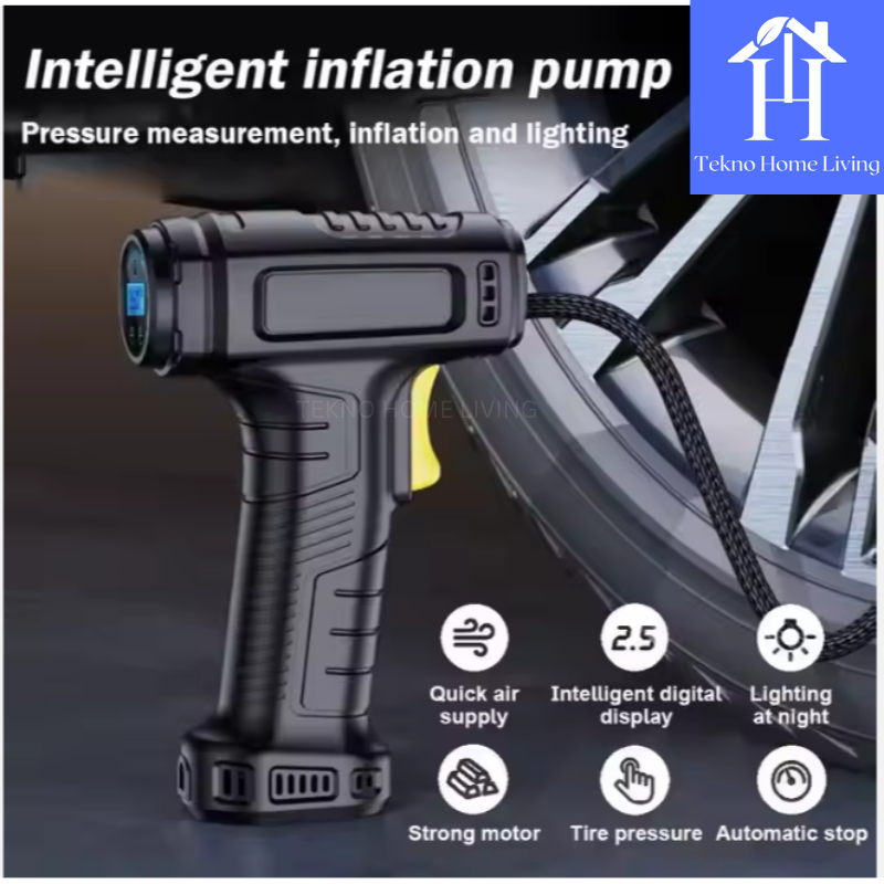 Pompa Ban Motor/Mobil Genggam Elektrik Portable