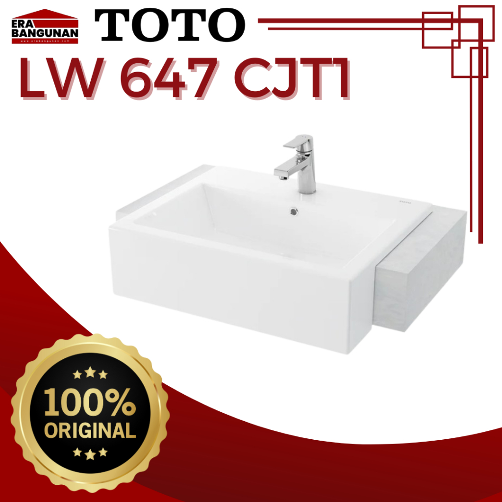 Wastafel Toto LW 647 CJT1 / LW647CJT1 Full Set