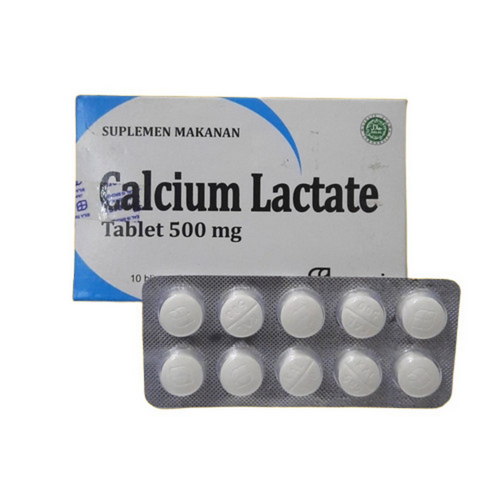 CALCIUM LACTATE 500 MG BOX 100 TABLET